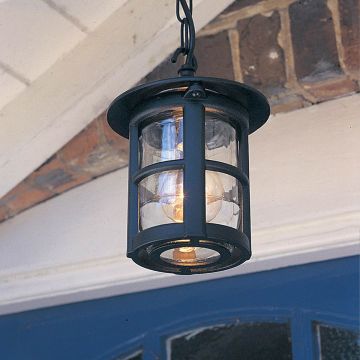 Elstead Lighting HEREFORD BL21B-BLACK Hanglamp 1x60W/E27 IP43