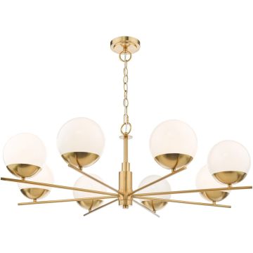 Dar Lighting Bombazine BOM0835 Lustre 8x40w/e14