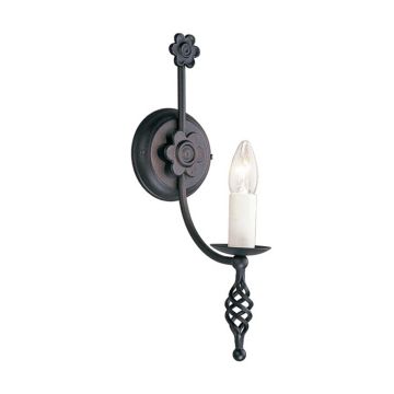 Elstead Lighting BELFRY BY1-BLACK Wandlamp 1x60W/E14