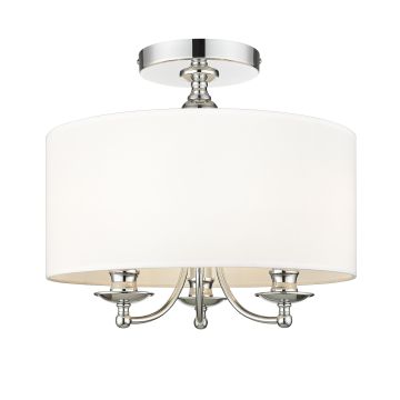 Cosmolight ABU DHABI C03466CH-WH Lampe de plafond 3x40W/E14