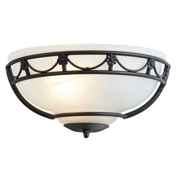Elstead Lighting CARISBROOKE CB-WU-BLACK Applique murale 1x60W/E27