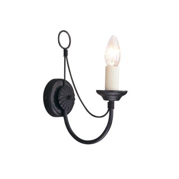 Elstead Lighting CARISBROOKE CB1-BLACK Wandlamp 1x60W/E14