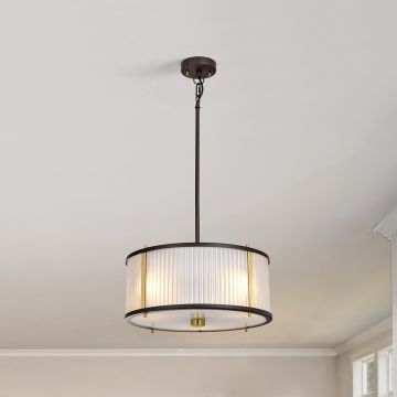 Elstead Lighting CORONA DL-CORONA-3P-BAB Suspension lumineuse 3x60W/E27