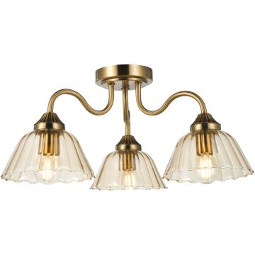 Dar Lighting Erika ERI5363 Plafondlamp 3x40w/E14