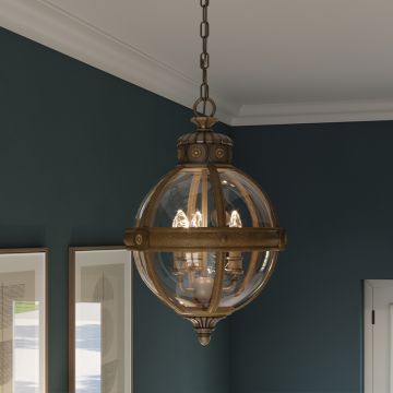 Feiss ADAMS FE-ADAMS-3P-BRZ Hanglamp 3x60W/E14
