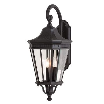 Feiss COTSWOLD LANE FE-COTSLN2-L-BK Applique murale 3x60W/E14 IP44