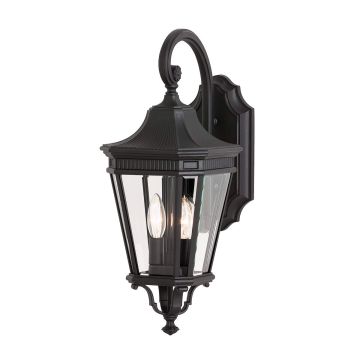 Feiss COTSWOLD LANE FE-COTSLN2-M-BK Applique murale 2x60W/E14 IP44