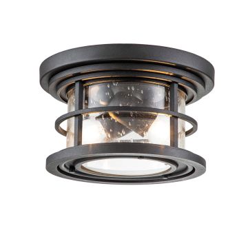 Feiss Lighthouse FE-LIGHTHOUSE-F-BLK Plafondlamp 2x40W/E27 IP44