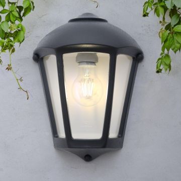 Fumagalli Fabio FMG-FABIO-BLK Wandlamp 1x23W/E27 IP55