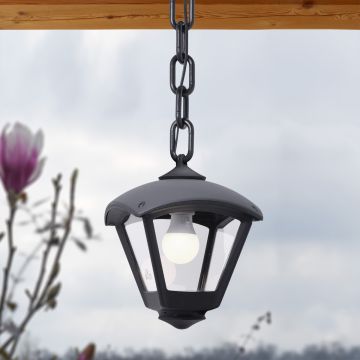 Fumagalli Sicar FMG-SICAR-DARIO-BLK Hanglamp 1x23W/E27 IP55