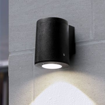 Fumagalli Franca FMG-FRANCA90-BLK Applique murale 1x6W/GU10 4000K-2700K 366lm IP55