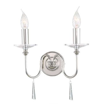 Elstead Lighting FINSBURY PARK FP2-POL-NICKEL Applique murale 2x60W/E14