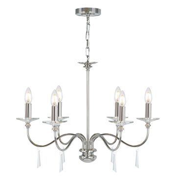 Elstead Lighting FINSBURY PARK FP6-POL-NICKEL Lustre 6x60W/E14