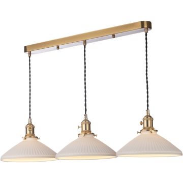Dar Lighting Hadano HAD3640-10 Suspension lumineuse 3x40w/e14 ip20