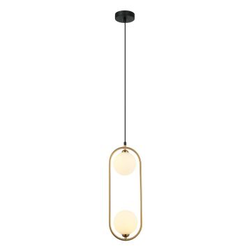 Italux LUPUS PND-3965-2-BRO Suspension lumineuse 2x25W/G9 IP20