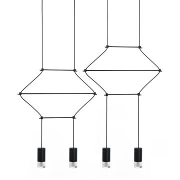 King Home FLUSSO LINE JD0032-4P Suspension lumineuse 4x3W/G9 3000K 960LMLM IP20