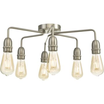 Dar Lighting Kiefer KIE0646 Lampe de plafond 6x60w/e27 ip20
