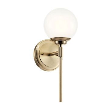 Kichler Benno KL-BENNO1-CPZ Wandlamp 1x3W/G9 3000K 300lm IP44