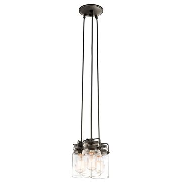 Kichler BRINLEY KL-BRINLEY3-OZ Hanglamp 3x60W/E27