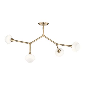 Kichler Cassius KL-CASSIUS-4P-CPZ Plafondlamp 4x3W/G9 3000K 300lm