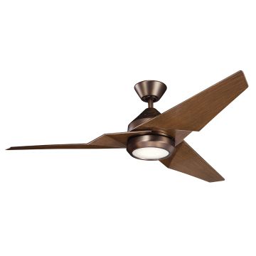 Kichler Jade KLF-JADE-60-BB Ventilateur 1x18W/LED 3000K 1670 lm IP20