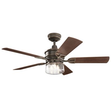 Kichler Lyndon Patio KLF-LYNDON-52-OZ Ventilateur 3x60W/E27 3000K IP23