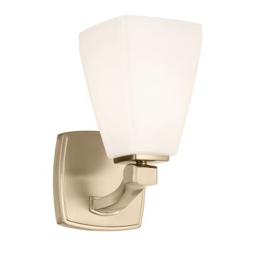 Kichler Marant KL-MARANT1-OPAL-CPZ Wandlamp 1x3W/G9 3000K 300lm ip44