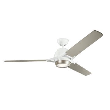 Kichler Zeus KLF-ZEUS-60-WHT Ventilateur 1x10W/LED 3000K 1116 lm IP20
