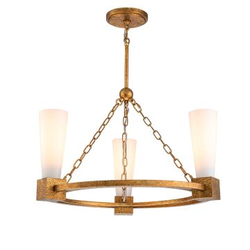 Elstead Lighting Kristy KRISTY3-DG-OPAL Kroonluchter 3x40W/E27 IP20