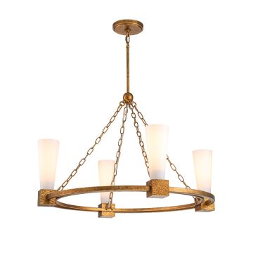 Elstead Lighting Kristy KRISTY4-DG-OPAL Kroonluchter 4x40W/E27 IP20
