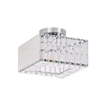 Light Prestige Vetro LP-2910/1C CH square Plafondlamp 1x15W/E27 IP20
