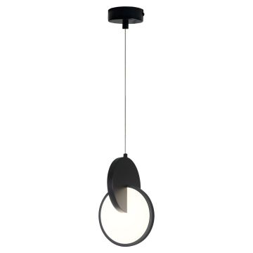 Light Prestige Circlo LP-1311/1P BK Suspension lumineuse 1x8W/LED 3000K|4000K|6000K 843lm IP20