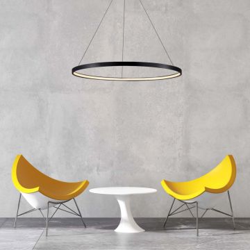 Light Prestige Ring LP-909/1P M BK CCT Suspension lumineuse 1x48W/LED 3000K 2400 lm IP20