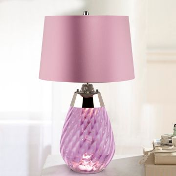Elstead Lighting LENA SMALL LENA-TL-S-PLUM Lampe de table 1X7W/GU10+1x60W/E27