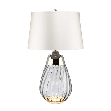 Elstead Lighting LENA SMALL LENA-TL-S-SMOKE-OWSS Lampe de table 1X7W/GU10+1x60W/E27