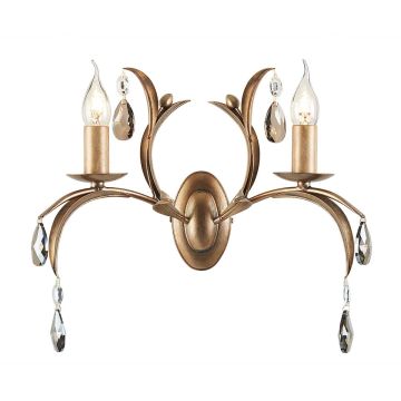Elstead Lighting LILY LL2-ANT-BRZ Wandlamp 2x60W/E14