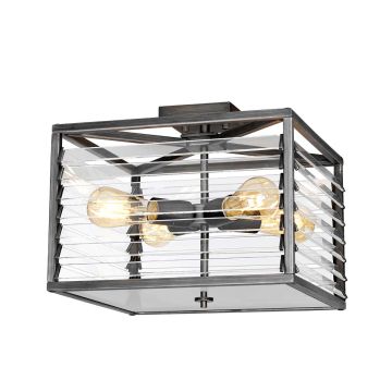 Elstead Lighting Louvre LOUVRE-4F Plafonnier 4x60W/E27