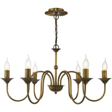 Dar Lighting Lydian LYD0663 Lustre 6x40w/E14