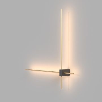 Maytoni PARS C070WL-L12GB3K Wandlamp 2x12W/LED 3000K 1050LM IP20