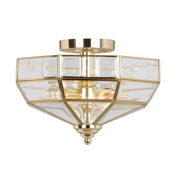 Elstead Lighting OLD PARK OLD-PARK-PB Lampe de plafond 2x60W/E27