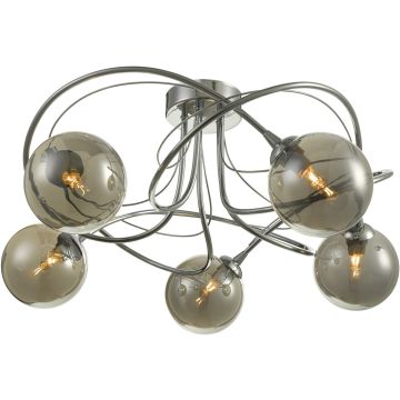 Dar Lighting Onawa ONA5450-01 Lampe de plafond 5x40w/g9 ip20