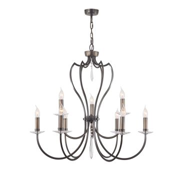 Elstead Lighting PIMLICO PM9-DB Kroonluchter 9x60W/E14