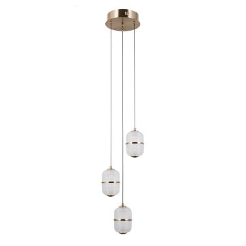 Italux Alani PND-34375-3-HBR Suspension lumineuse 3x15W/LED 3000K 1170lm IP20