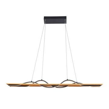 Italux Conato PND-23848-30W-BK-GD Suspension lumineuse 2x35W/LED 3000K 1200lm IP20