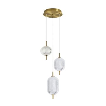 Italux Corado PND-81438-3-GD Suspension lumineuse 1x23W/LED 3000K 2104lm IP20