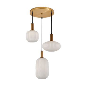 Italux Della PND-31982-3-GD Hanglamp 3x40W/E27 IP20