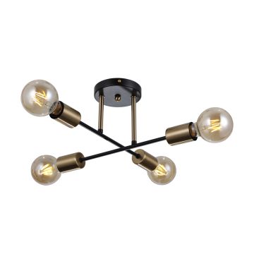 Italux FORMIO PND-4052-4-BL-HBR Lampe de plafond 4x40W/E27 IP20