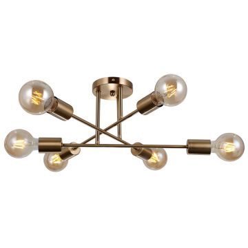 Italux FORMIO PND-4052-6-HBR Lampe de plafond 6x40W/E27 IP20