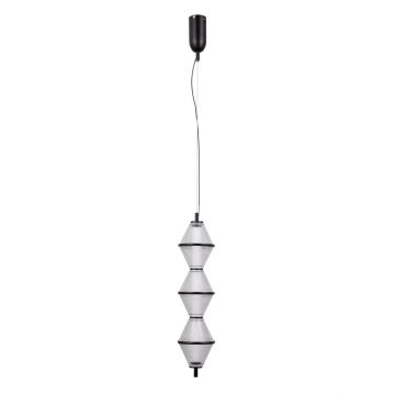 Italux Fuente PND-34395-3V-BK Hanglamp 3x15W/LED 3000K 1108lm IP20