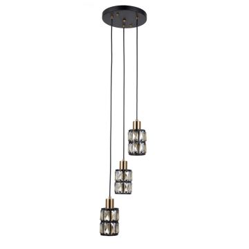Italux Menfi PND-44236-3-BK-GD Hanglamp 3x40W/E27 IP20